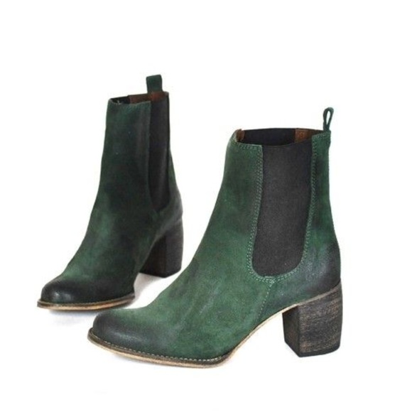 Jeffrey Campbell Shoes - Jeffrey Campbell Green Suede Area Boots